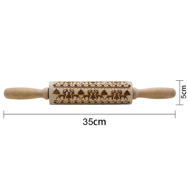 Christmas-Embossing Rolling Pin - Kitchen Tools