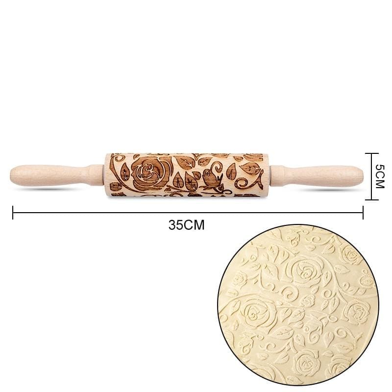 Christmas-Embossing Rolling Pin - Kitchen Tools