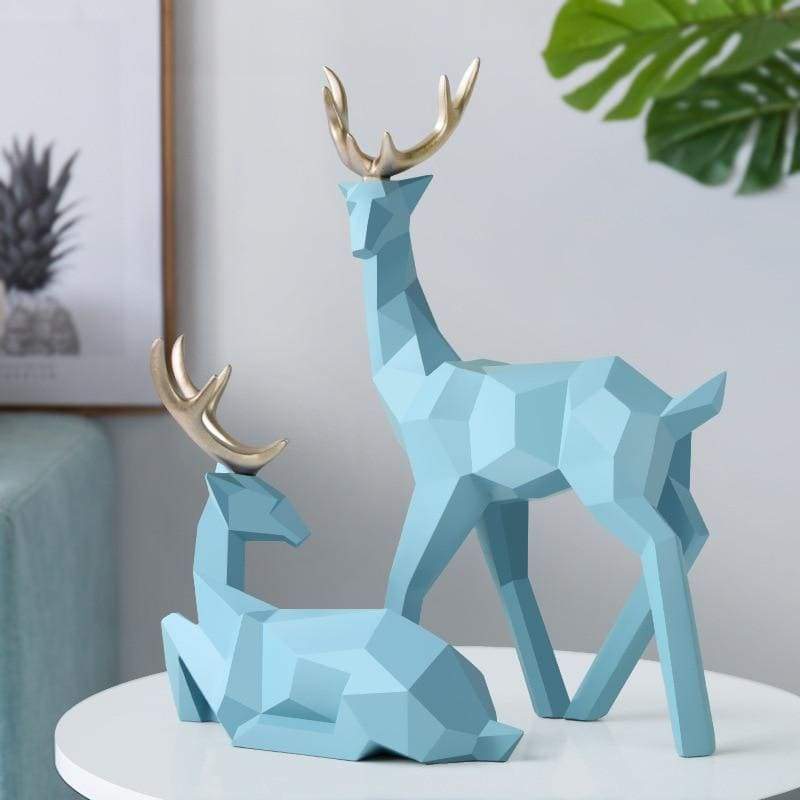 Deer Sculpture - Blue - Home Decor 3