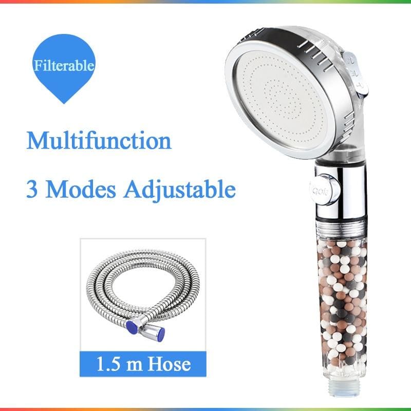 Ionic Filter Shower Head - ShowerHead+-hose / 3 inch