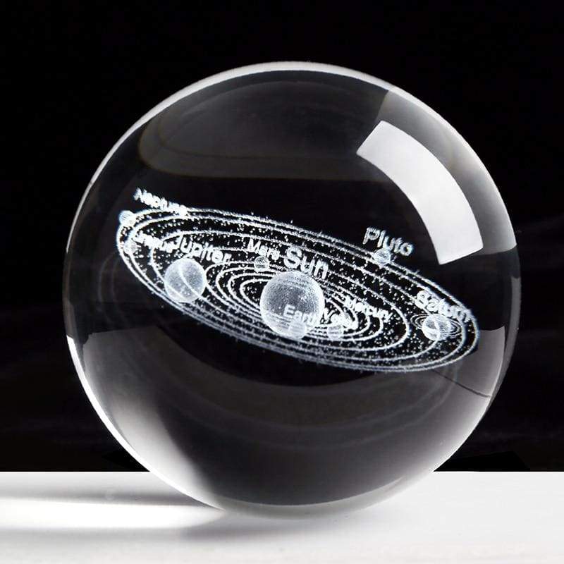 Solar System Crystal Ball 3D - home decor 2