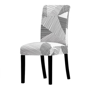 Stretchable Printed Chair Cover - K331 / Universal Size