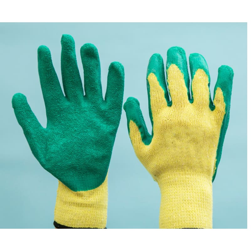 12 pairs korean latex coated work gloves – waterproof