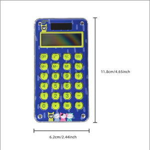 18 digit big display solar wallet calculator