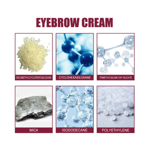 3-in-1 eyebrow brush set with waterproof cream –