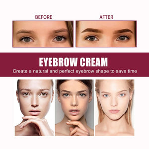 3-in-1 eyebrow brush set with waterproof cream –