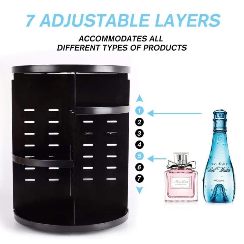360 degree makeup organizer - bathroom accessories