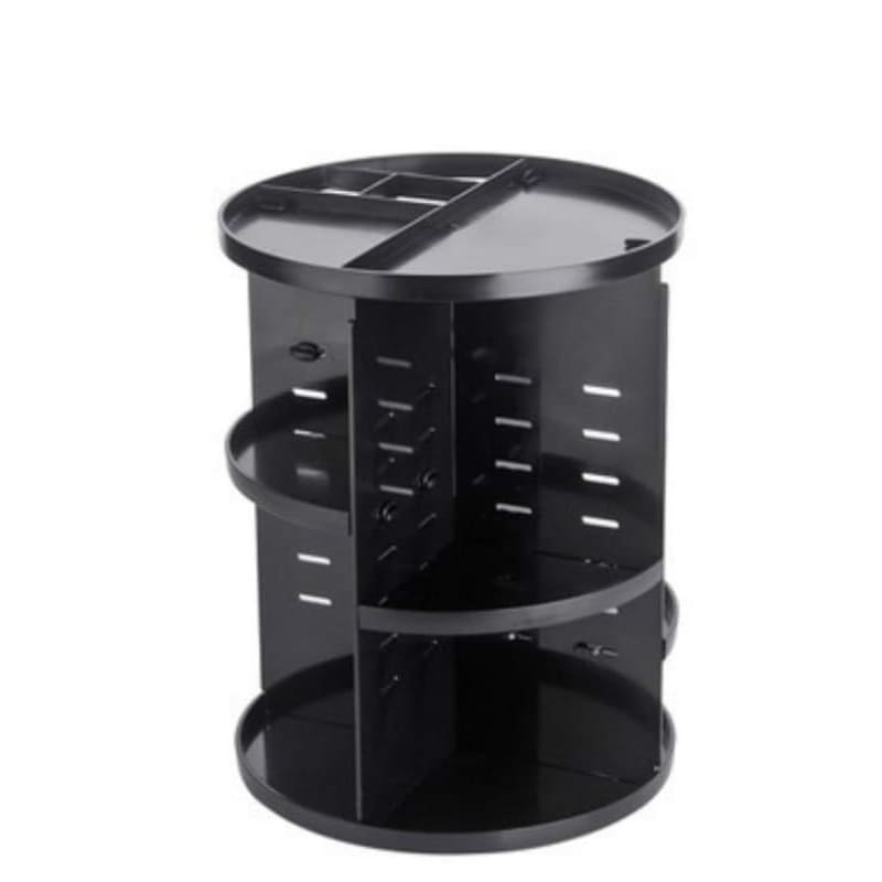 360 degree makeup organizer - black - bathroom accessories