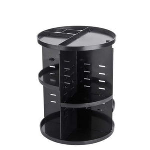 360 degree makeup organizer - black - bathroom accessories