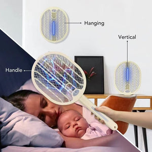4000v electric fly zapper – 2-in-1 rechargeable bug killer