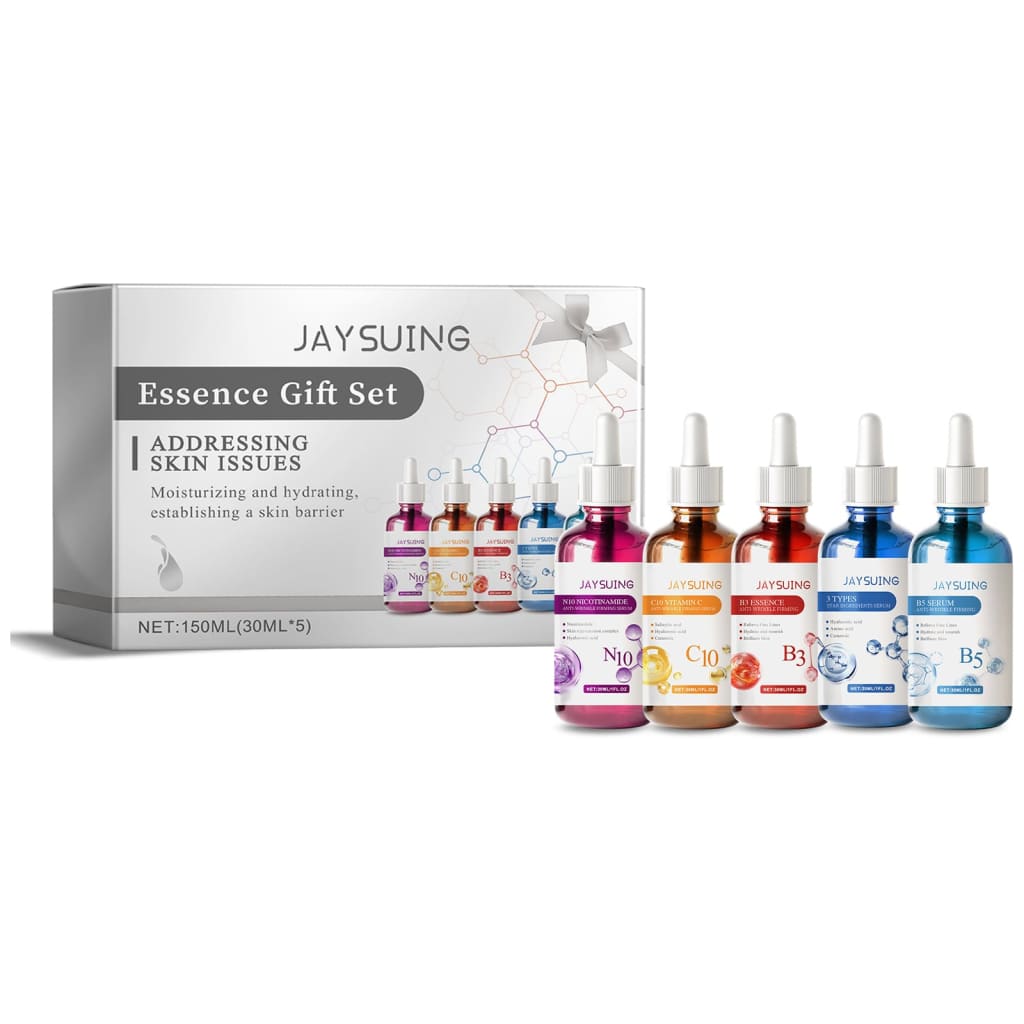 5 piece face serum gift set – hyaluronic acid niacinamide &
