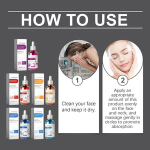 5 piece face serum gift set – hyaluronic acid niacinamide &