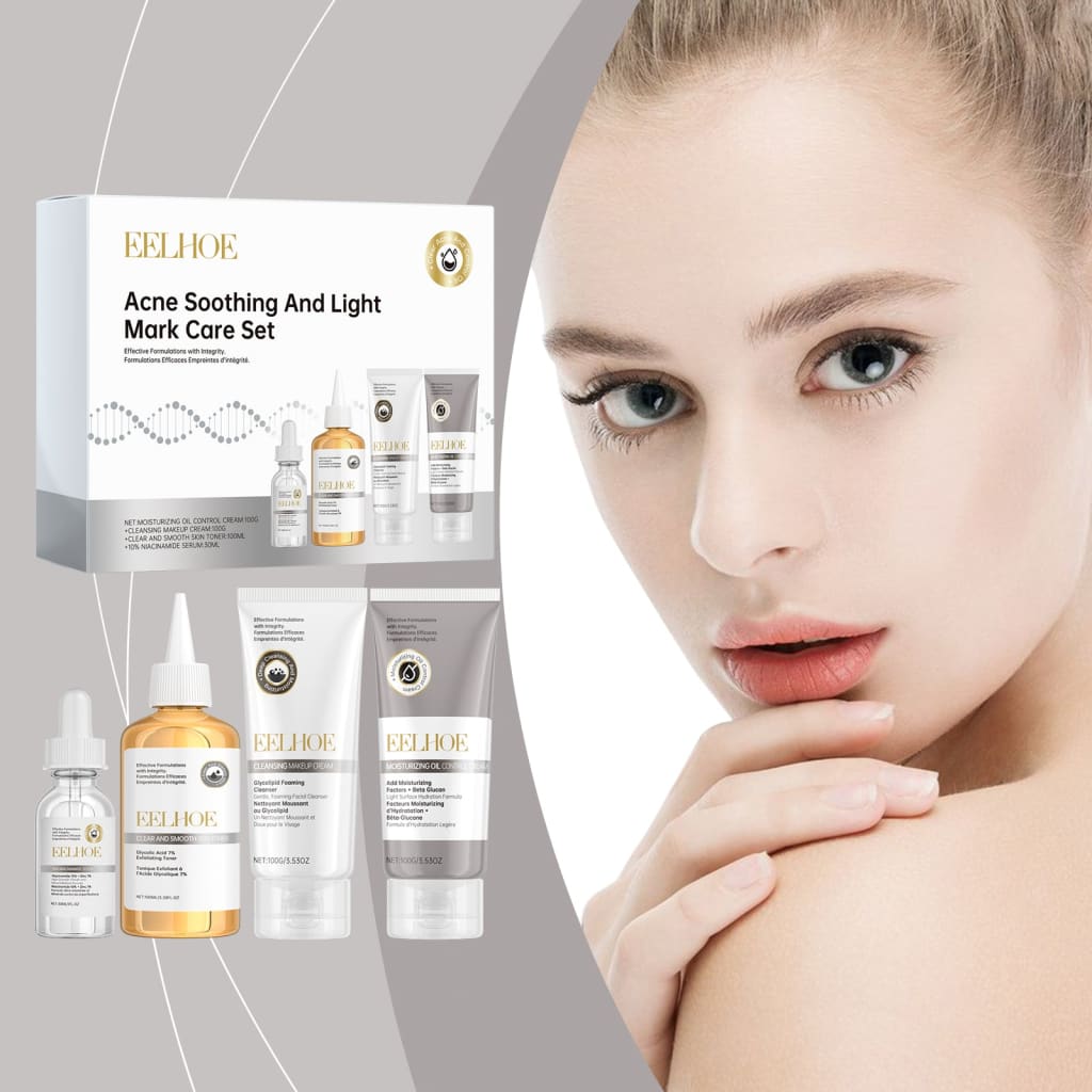 Acne light print care kit – glycolic acid niacinamide &