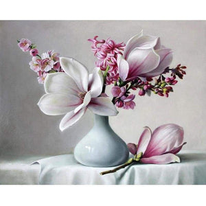 Acrylic canvas painting - 40cmx50cm / 18 - & calligraphy