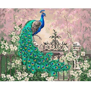 Acrylic canvas painting - 40cmx50cm / 19 - & calligraphy