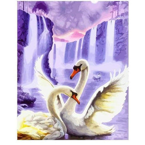 Acrylic canvas painting - 40cmx50cm / 20 - & calligraphy