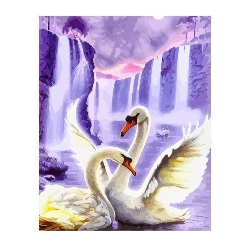 Acrylic canvas painting - & calligraphy