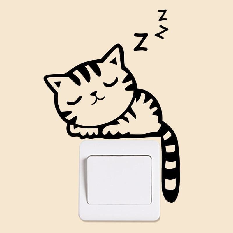 Amazing 3d cat toilet sticker - e-va3119 - wall stickers