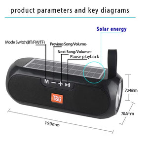 Bluetooth 5.0 waterproof wireless speaker – portable