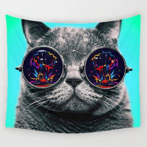 Cat lovers wall tapestries - tapestry