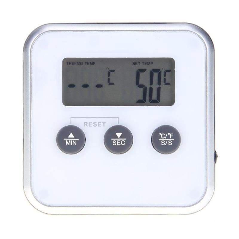Digital instant meat thermometer - white