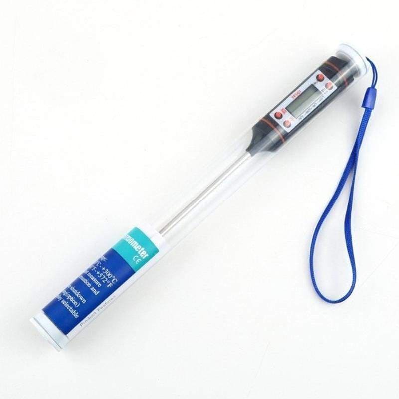 Digital kitchen thermometer for bbq - black - temperature