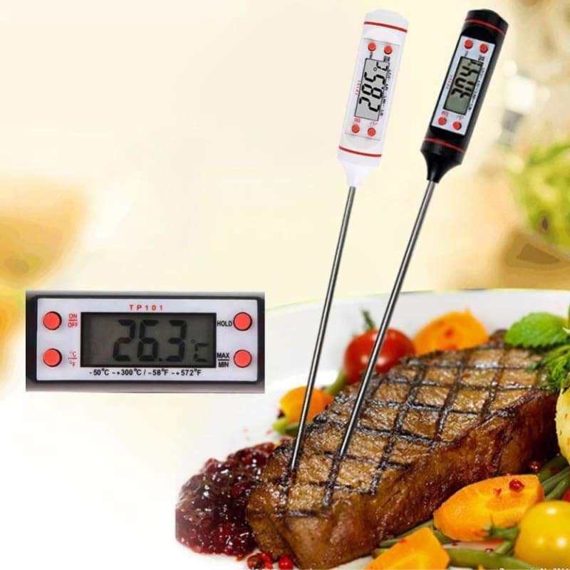 Digital kitchen thermometer for bbq - temperature gauges