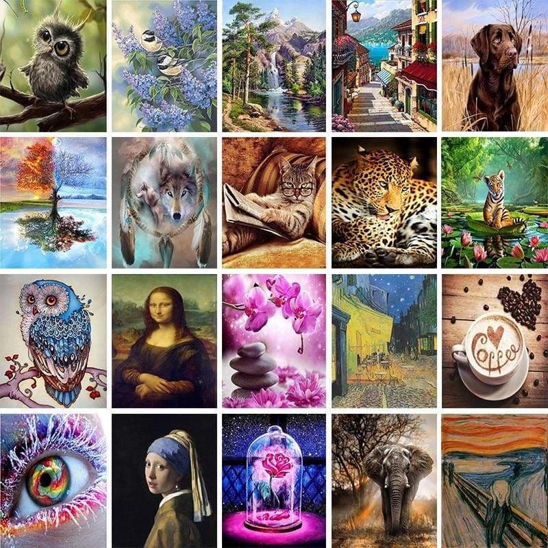 Diy diamond painting full round 5d
