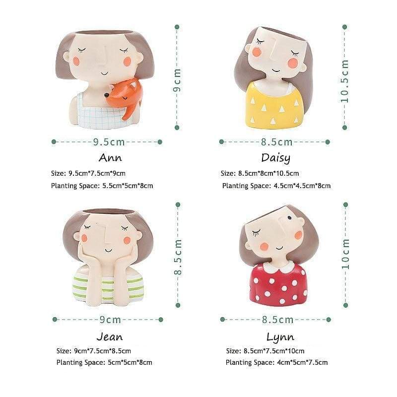Dreamy girl flower pots - & planters