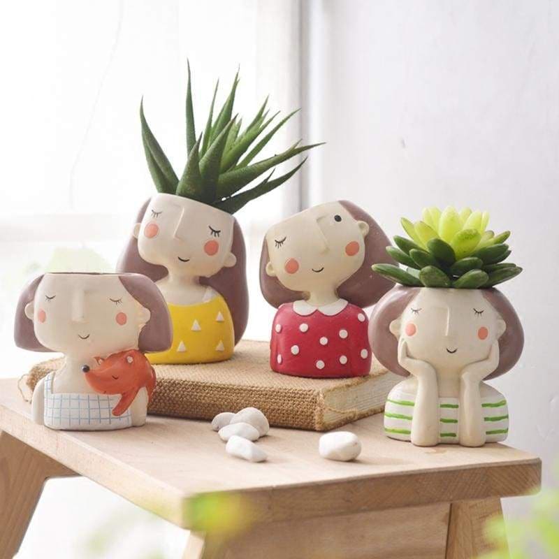 Dreamy girl flower pots - & planters
