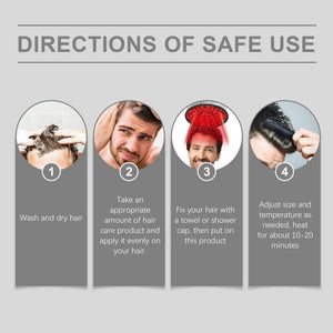 Electric hair care heat cap – deep conditioning thermal spa