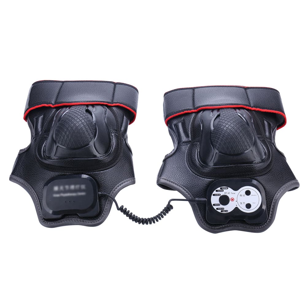 Electric heated knee massager wrap with vibration & asiatic