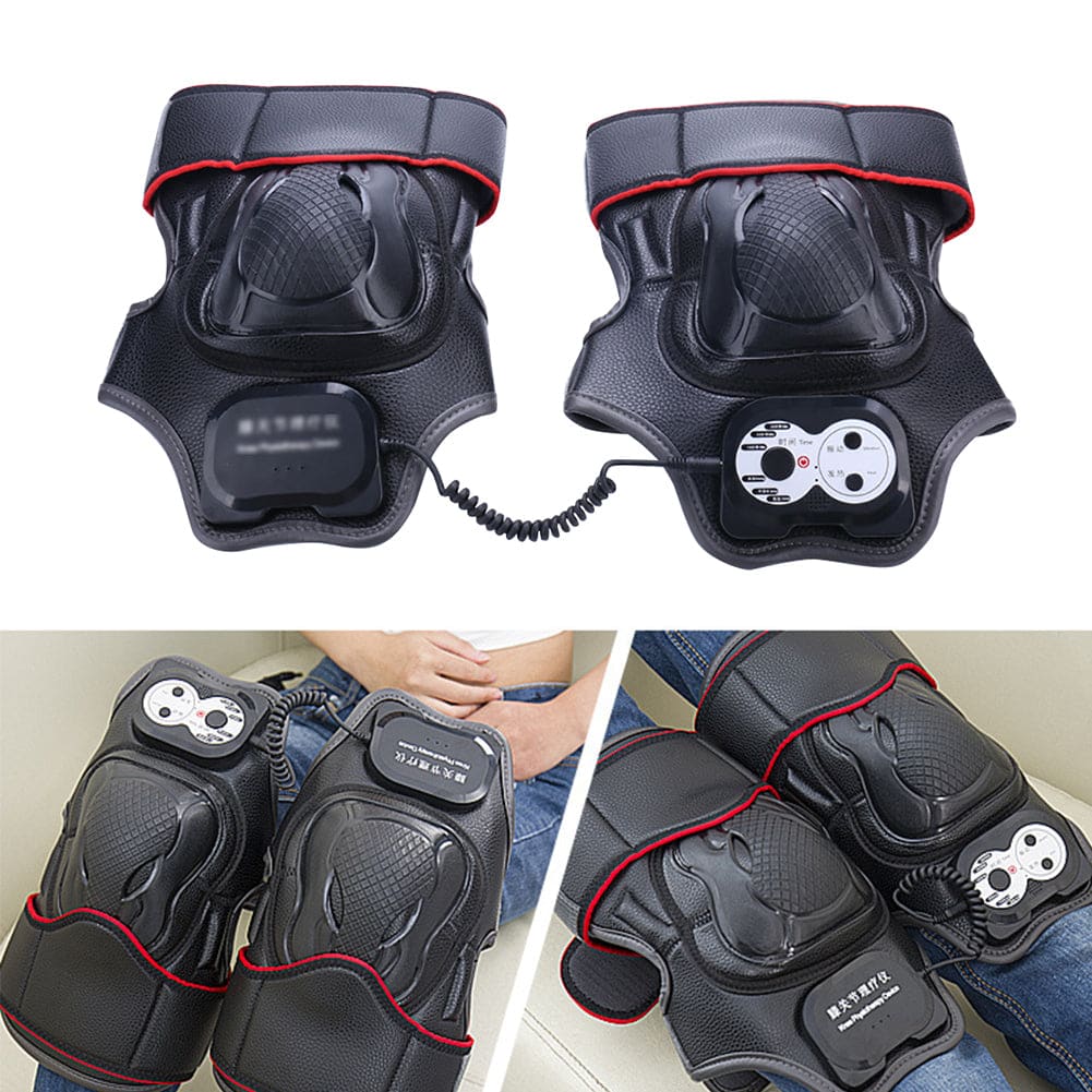 Electric heated knee massager wrap with vibration & asiatic