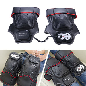 Electric heated knee massager wrap with vibration & asiatic