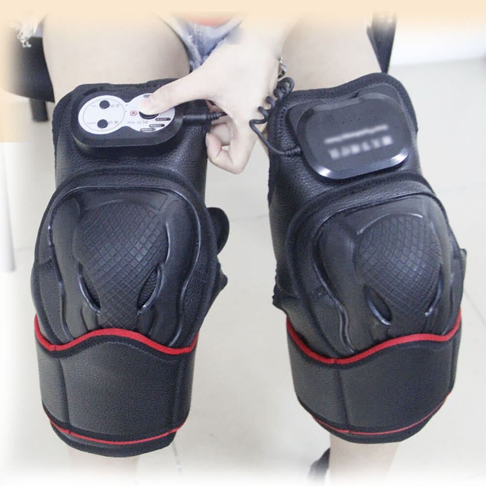 Electric heated knee massager wrap with vibration & asiatic
