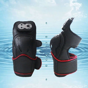 Electric heated knee massager wrap with vibration & asiatic