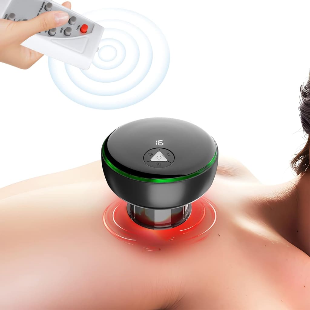 Electric smart cupping therapy set – 5-in-1 remote control