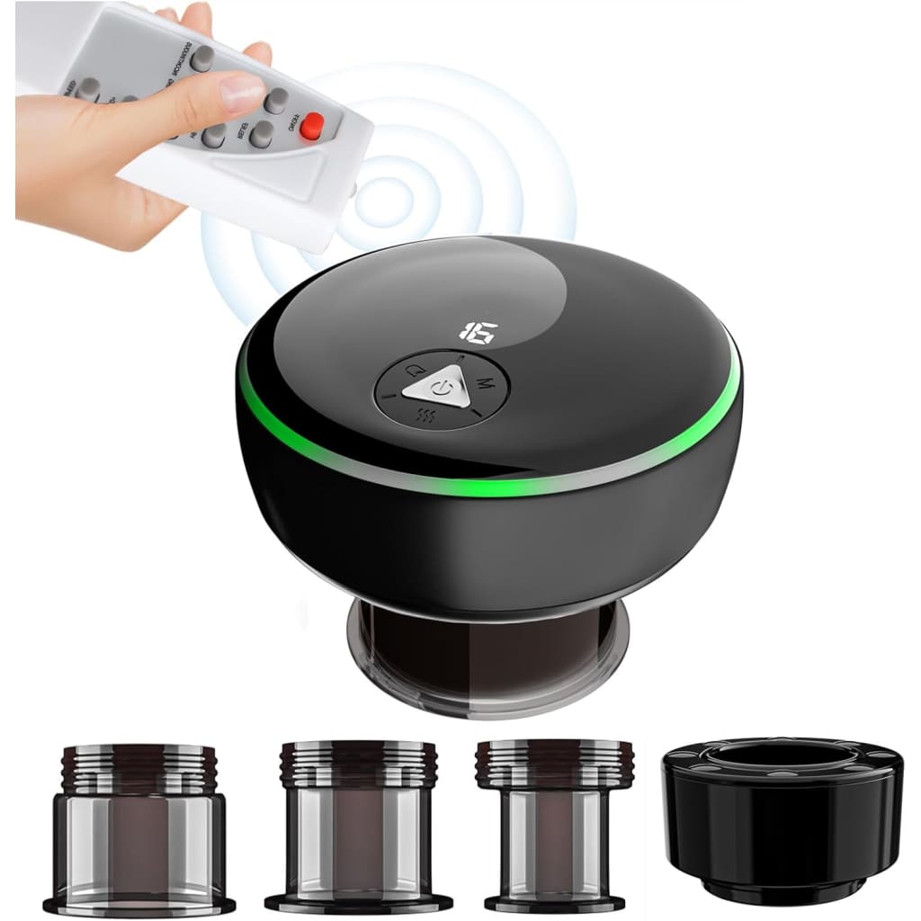 Electric smart cupping therapy set – 5-in-1 remote control