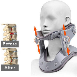 Heated neck cervical traction device – adjustable posture