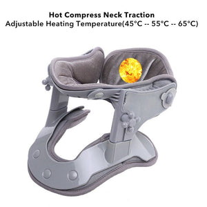 Heated neck cervical traction device – adjustable posture