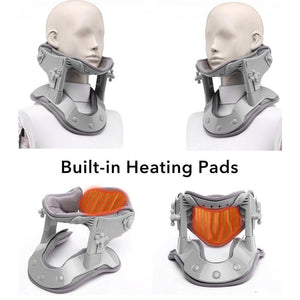 Heated neck cervical traction device – adjustable posture
