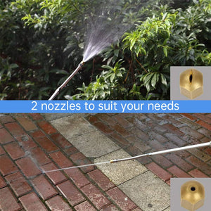 Hydro jet high-pressure power washer wand – heavy-duty hose