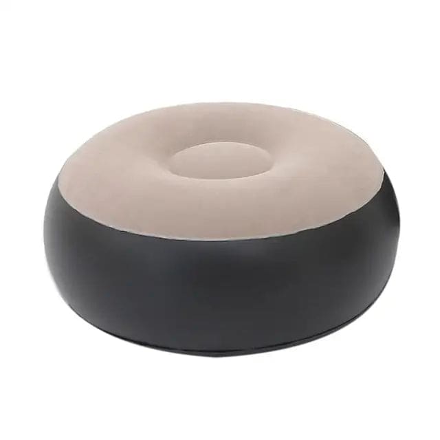 Inflatable lazy sofa with foot pad & electric air pump –