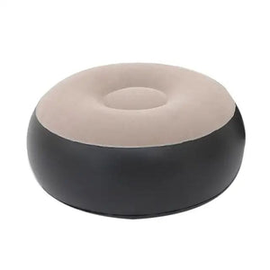 Inflatable lazy sofa with foot pad & electric air pump –