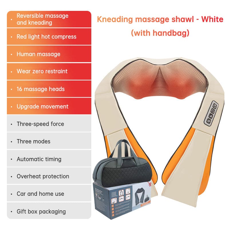 🔥 kneading massage shawl – electric cervical back ; waist