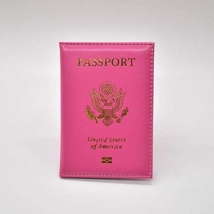 Leather usa passport holder - card & id holders