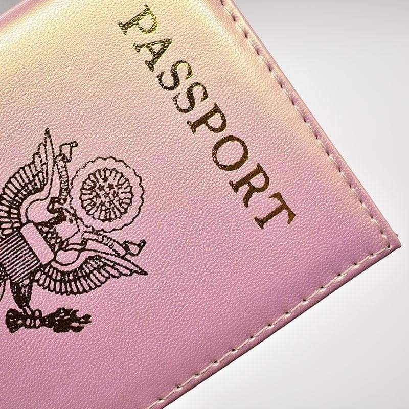 Leather usa passport holder - card & id holders