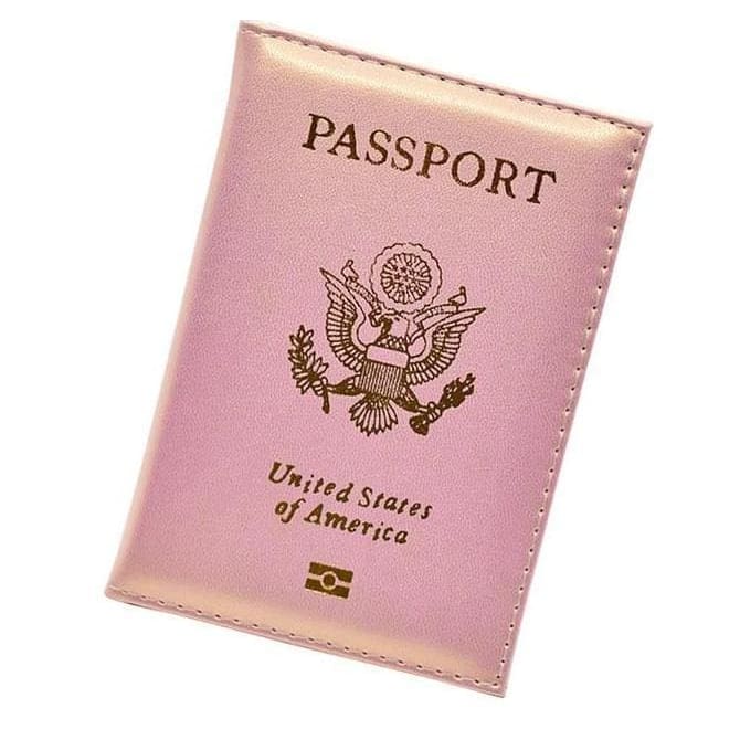 Leather usa passport holder - card & id holders