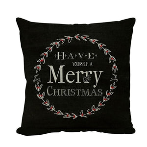 Linen decorative pillows cover - 13 / 45x45cm - christmas