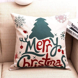 Linen decorative pillows cover - 3 / 45x45cm - christmas